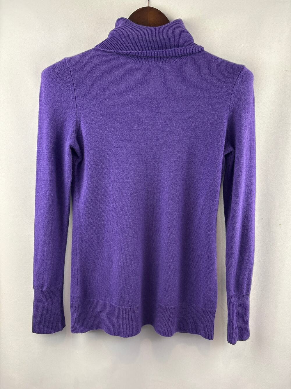 Women’s Alex Marie Small Purple Cashmere Turtleneck